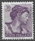 Italie 1961 - Yvert 832 - Werken van Michelangelo (ST), Postzegels en Munten, Verzenden, Gestempeld