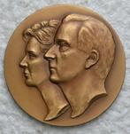 Medaille, Penning, Koning Albert 2 en Koningin Paola, ZG, Ophalen of Verzenden, Overige materialen