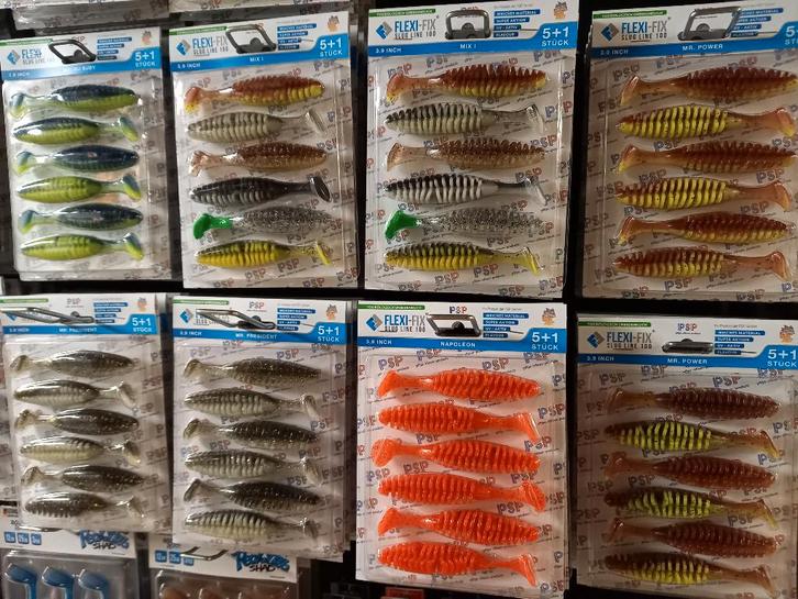 Partij Slug-Line Softbaits (PSP Flexi-Fix) top kunstaas!, Watersport en Boten, Hengelsport | Algemeen, Nieuw, Kunstaas, Ophalen of Verzenden