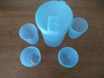 Carafe et 4 verres en plastique, Caravanes & Camping, Enlèvement ou Envoi, Neuf