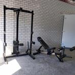 Atx Megatec Halfrack, Lat Pulldown 115kg Stack + Multi Bench, Sport en Fitness, Fitnessmaterialen, Ophalen