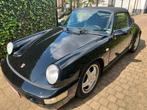 Porsche 964 cabrio manueel geschakeld, Auto's, Porsche, Zwart, Cabriolet, Zwart, Leder