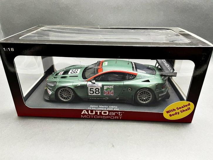 ASTON MARTIN DBR9 24H du Mans 2005 #58 1/18 AUTO ART Neuve+B, Hobby en Vrije tijd, Modelauto's | 1:18, Nieuw, Auto, Autoart, Ophalen of Verzenden