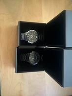 2 Armani Horloges | Grijs & Zwart, Ophalen, Zo goed als nieuw