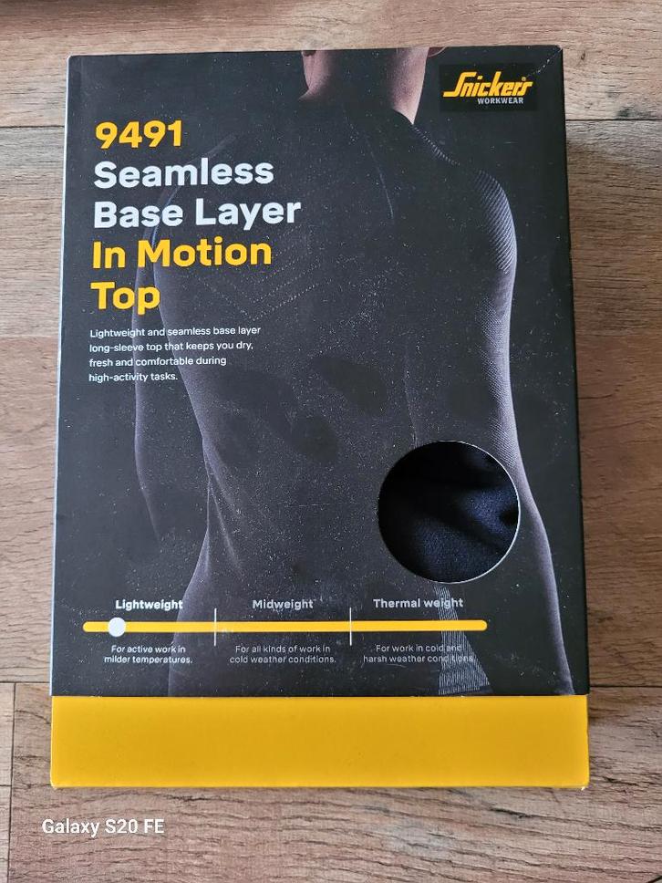 Snickers Workwear  Seamless Base Layer Thermo, Jardin & Terrasse, Vêtements de travail, Neuf, Enlèvement ou Envoi