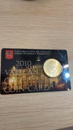 Coincard 50 cent Vaticaanse munt 2010, Postzegels en Munten, Munten | Europa | Euromunten, Verzenden