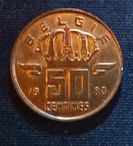 50 cent 1980 VL (groot hoofd) - Boudewijn I, Postzegels en Munten, Verzenden, Losse munt
