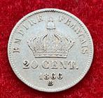 Muntencollectie - Franse munten van 20 cent 1866-67, Antiek en Kunst, Ophalen of Verzenden, Zilver