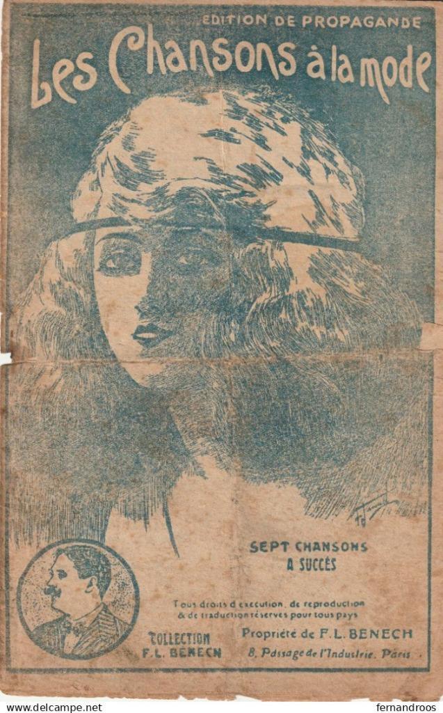 LES CHANSONS A LA MODE  SEPT CHANSONS A SUCCES M PARTITUUR, Muziek en Instrumenten, Bladmuziek, Gebruikt, Artiest of Componist