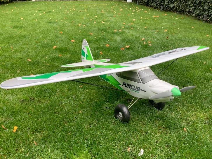 Mooie Funcub RC vliegtuig, Hobby en Vrije tijd, Modelbouw | Radiografisch | Vliegtuigen, Zo goed als nieuw, RTF (Ready to Fly)