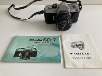 Fototoestel MINOLTA SR - 7 met Lens Auto Rokkor PF 1 : 14 beschikbaar voor biedingen