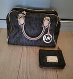 Michael Kors handtas met portefeuille, Ophalen, Gebruikt, Bruin, Handtas