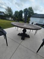 ronde houten tuintafel 150cm diameter 76cm hoogte, Tuin en Terras, Tuintafels, Ophalen, Gebruikt