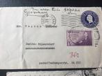 USA enveloppen met Duits censuur lint 1940, Verzamelen, Militaria | Tweede Wereldoorlog, Ophalen of Verzenden