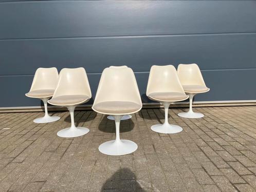 6x originele vintage Knoll Tulip chairs by Eero Saarinen, Huis en Inrichting, Stoelen, Ophalen of Verzenden