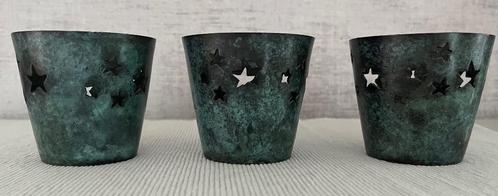 SIA theelichthouders, set van 3 identieke stuks, Huis en Inrichting, Woonaccessoires | Overige, Zo goed als nieuw, Ophalen of Verzenden