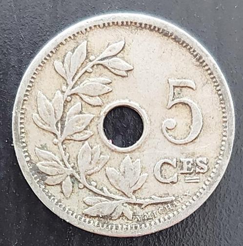 Belgium 1905 - 5 Cent Ko/Ni FR - Leopold II - Morin 275 -ZFr, Postzegels en Munten, Munten | België, Losse munt, Verzenden