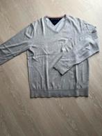 Tommy Hilfiger trui V-hals Maat L - lichtgrijs, Ophalen of Verzenden, Zo goed als nieuw, Maat 52/54 (L)