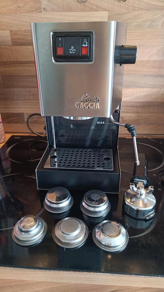 Gaggia Classic met Rancilio stoompijpje, Elektronische apparatuur, Koffiezetapparaten, Zo goed als nieuw, Stoompijpje, Ophalen of Verzenden