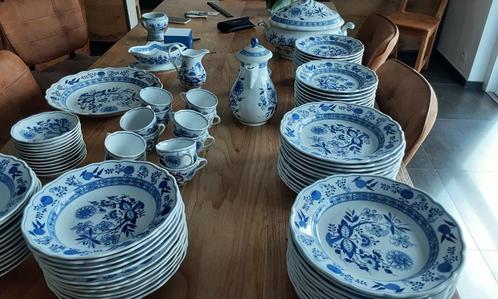 Hutschenreuther serviesset met blauwe ui, Antiek en Kunst, Antiek | Servies compleet, Ophalen