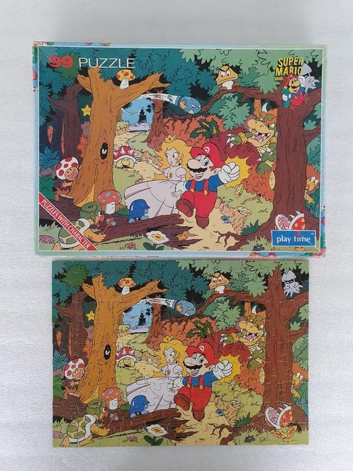 Puzzel Super Mario Bros (Play Time, Nintendo, 1991), Kinderen en Baby's, Speelgoed | Kinderpuzzels, Gebruikt, Ophalen of Verzenden