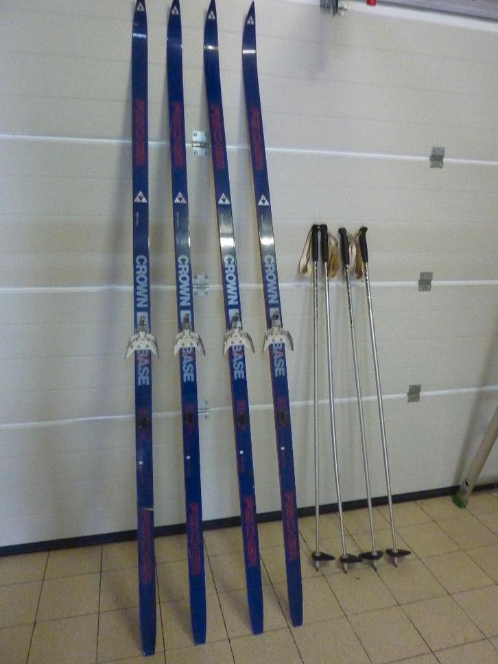 Ski de fond/batons/chaussures, Sports & Fitness, Ski & Ski de fond, Utilisé, Chaussures, Fischer, Enlèvement