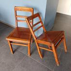 Paire d'anciennes chaises de bistrot., Maison & Meubles, Enlèvement, Utilisé