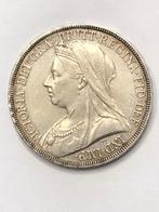 Munt zilver Groot Brittanië crown Victoria 1893 kwaliteit, Enlèvement ou Envoi, Autres pays, Monnaie en vrac, Argent