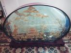 Très jolie décoration chinoise en liège dans un joli cadre, Antiquités & Art, Enlèvement ou Envoi