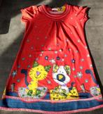 winterkleed rood met kat en hond, Ophalen of Verzenden, Maat 38/40 (M), Rood