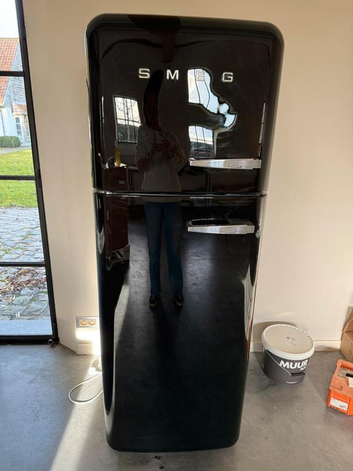SMEG koelkast/diepvries,FAB30RBL5,zwart,uitstekende staat, Elektronische apparatuur, Koelkasten en IJskasten, Zo goed als nieuw