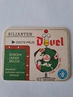 Oud bierviltje Duvel moortgat 1980 biljart Deurne, Duvel, Ophalen of Verzenden, Zo goed als nieuw