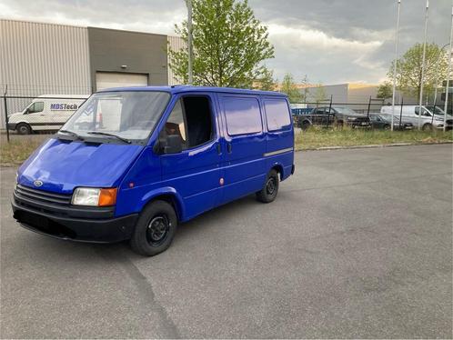 Ford Transit 2.5D, Auto's, Bestelwagens en Lichte vracht, Particulier, Ford, Diesel, 5 deurs, Handgeschakeld, Blauw, Grijs, Stof
