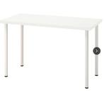 Ikea Lagkapten/ Adils bureau wit 120x60cm, Gebruikt, Ophalen, Bureau / Desk