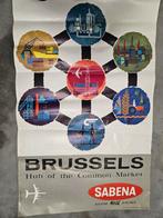 Originele affiche Sabena expo 58 Atomium Brussel, Ophalen of Verzenden, Zo goed als nieuw