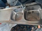 inox spoeltafel met kraan 1m40x50cm, Ophalen