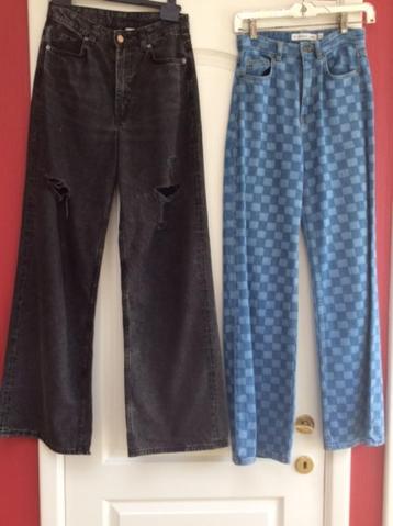 Te koop 2 jeans broeken maat 36/38 beschikbaar voor biedingen