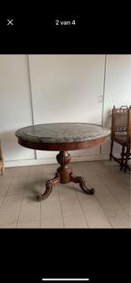 Mooie oude tafel met marmeren blad, Antiek en Kunst, Ophalen