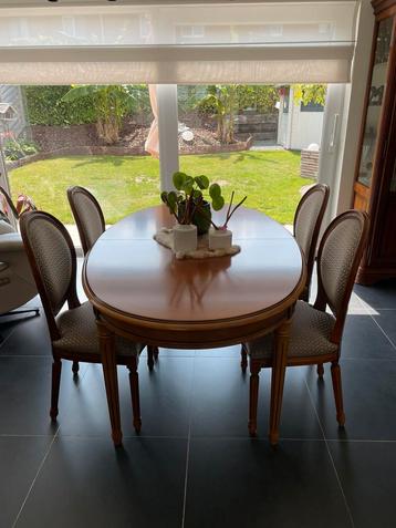 Kerselaar eettafel en stoelen, Enlèvement, Comme neuf