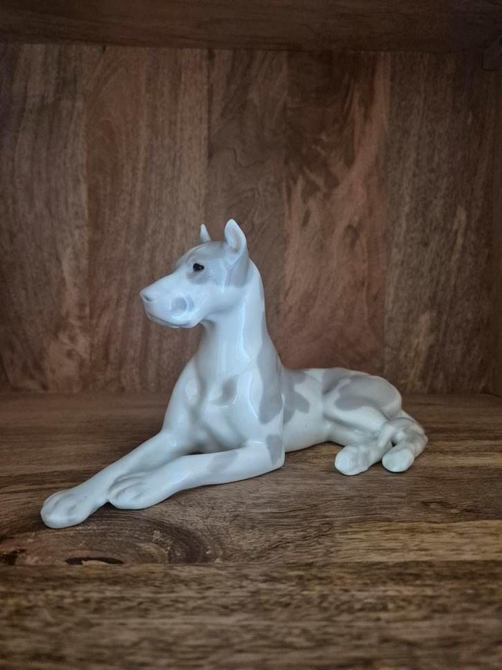 Figurine Dogue Allemand Vintage, Collections, Statues & Figurines, Enlèvement ou Envoi