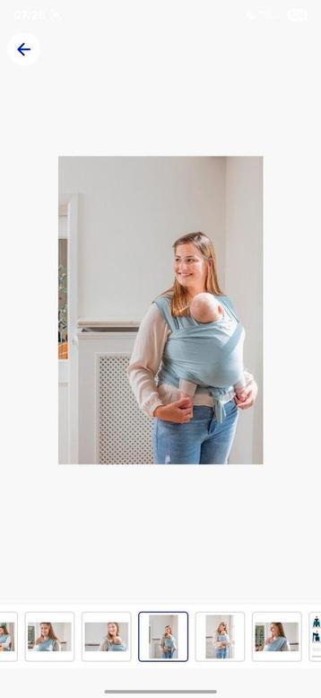 Draagdoek babylonia zilverblauw beschikbaar voor biedingen