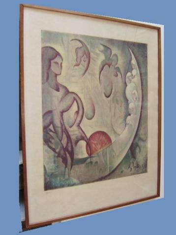 Litho >>> COMPOSITION SURREALISTE <<< van CHARLES DELPORTE beschikbaar voor biedingen