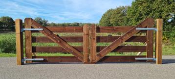 Houten poort, poorten, Robuust, Landhek disponible aux enchères