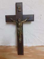 mooi oud houten kruisbeeld H41cm-br. 21cm., Enlèvement