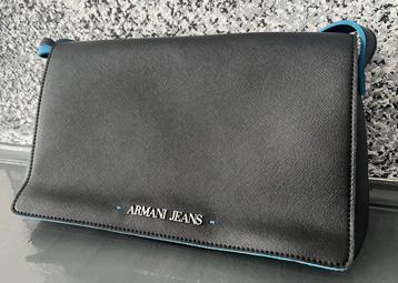 Zwarte Armani Jeans Handtas met Blauwe Accenten beschikbaar voor biedingen