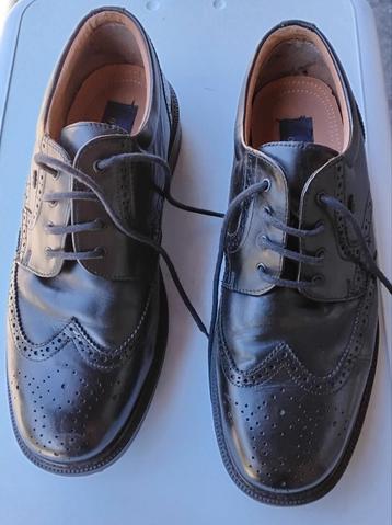 Chaussures en cuir noires pour hommes, Enlèvement, Comme neuf