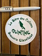 Quintine la biere des collines sticker brasserie ellezellois, Verzamelen, Biermerken, Ophalen of Verzenden, Nieuw, Overige typen