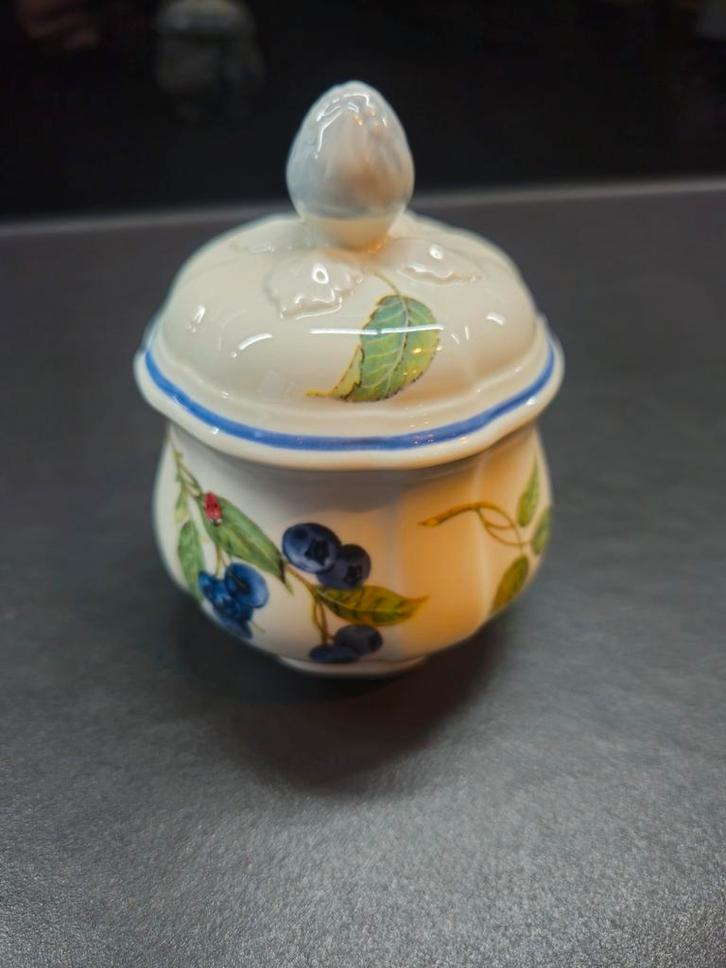 Suikerpot met deksel V&B Cottage, Huis en Inrichting, Keuken | Servies, Zo goed als nieuw, Porselein, Ophalen of Verzenden
