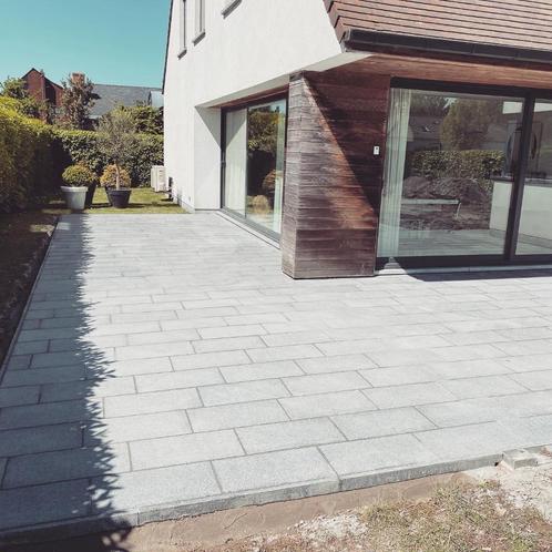 Tegels 'Pepperino Dark' 60/30/2 gevlamd, Tuin en Terras, Tegels en Klinkers, Nieuw, Terrastegels, Natuursteen, Ophalen