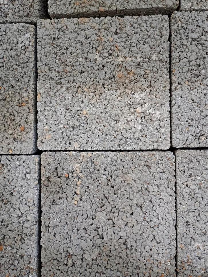 Waterdoorlatende klinkers , 15x15x6 grijs. 23 m², Tuin en Terras, Tegels en Klinkers, Klinkers, Ophalen of Verzenden